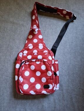 Lug Red Polka Dot Crossbody Sling Bag